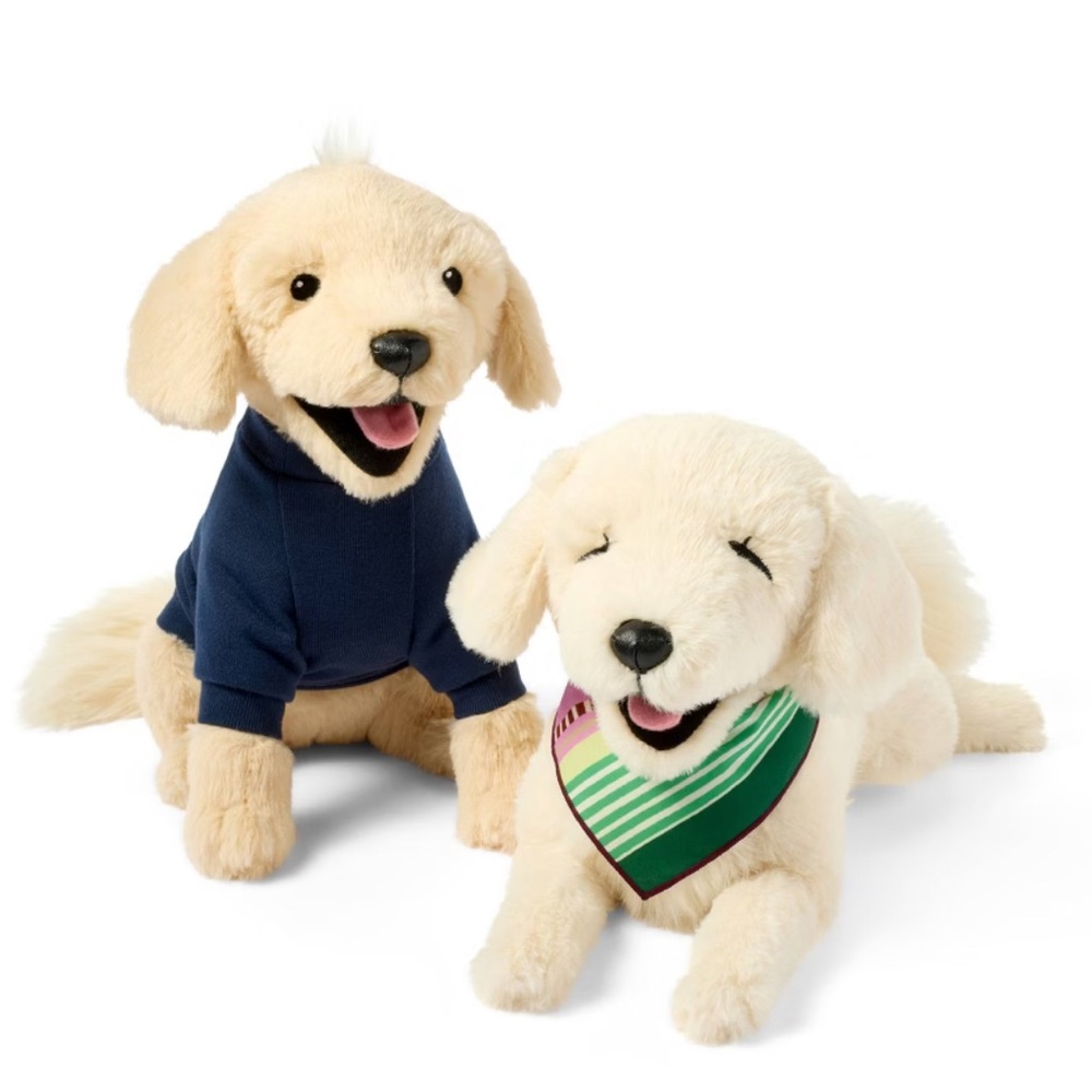Emma and Ellie The Cuddle Collab by Target Plush Golden Retriever Dog Pair